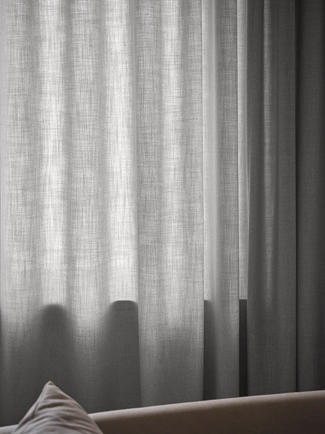 Custom-made Coarse Linen Curtain